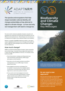 Biodiversity key messages cover page